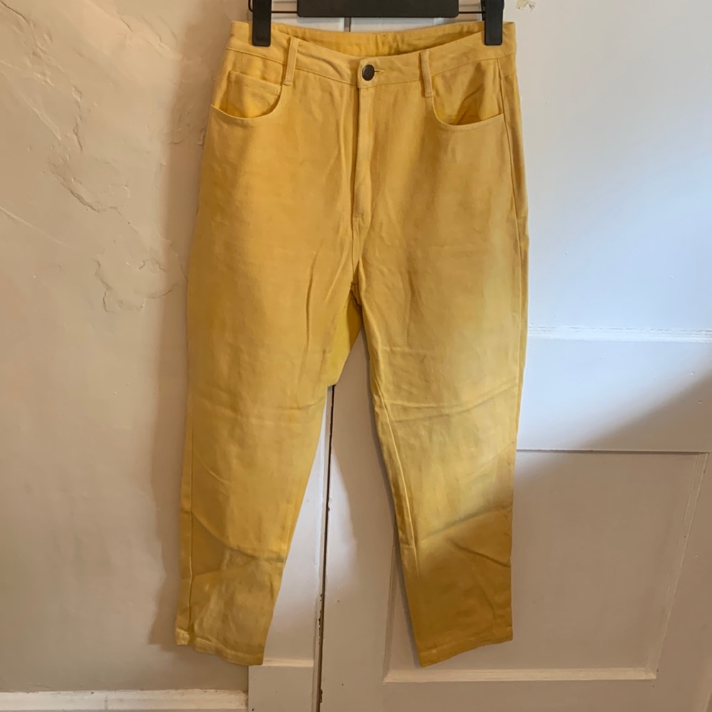 Yellow Dana mom jeans